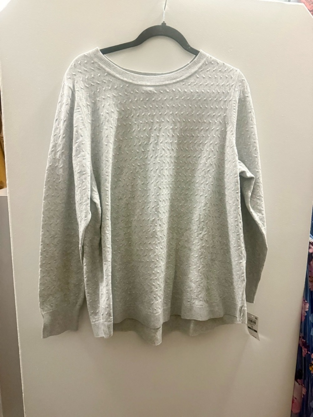Size 1X gray sweater!